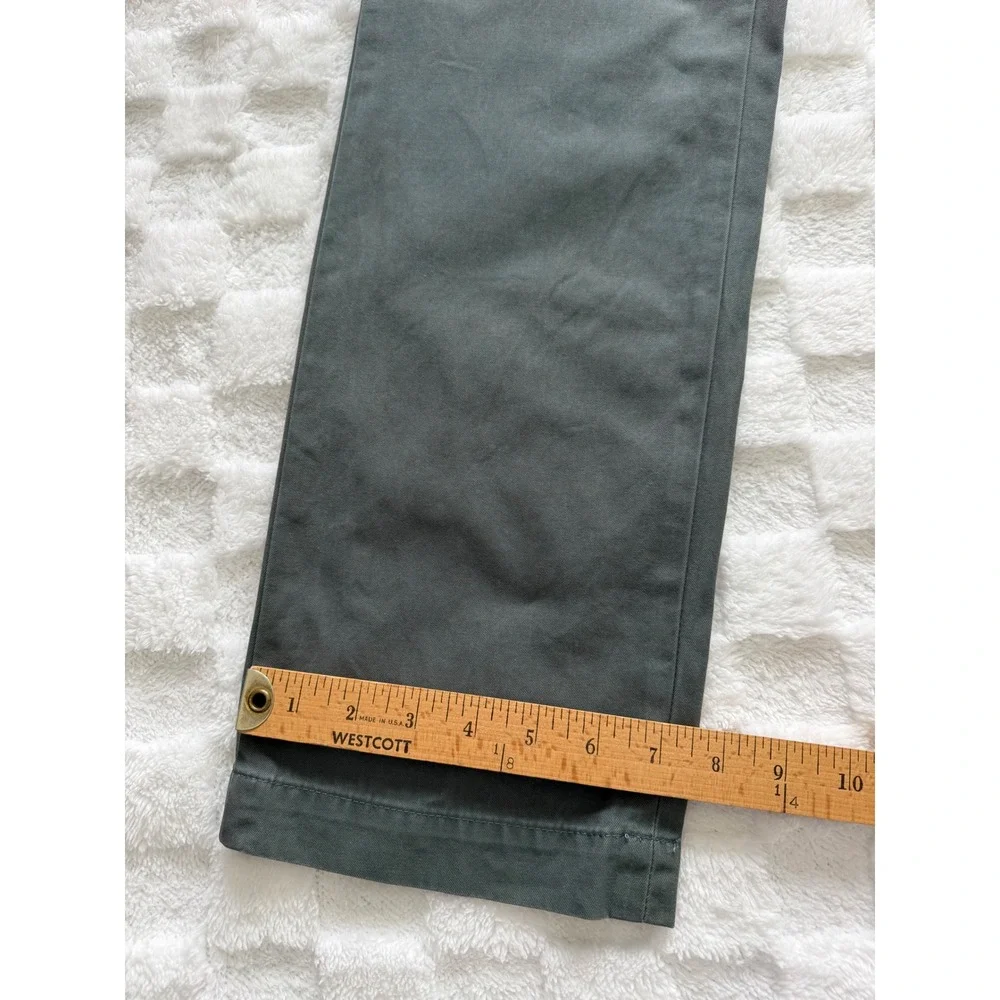 Banana Republic Emerson Chino Mens 33x34 Olive Green 100% Cotton Pants EUC
